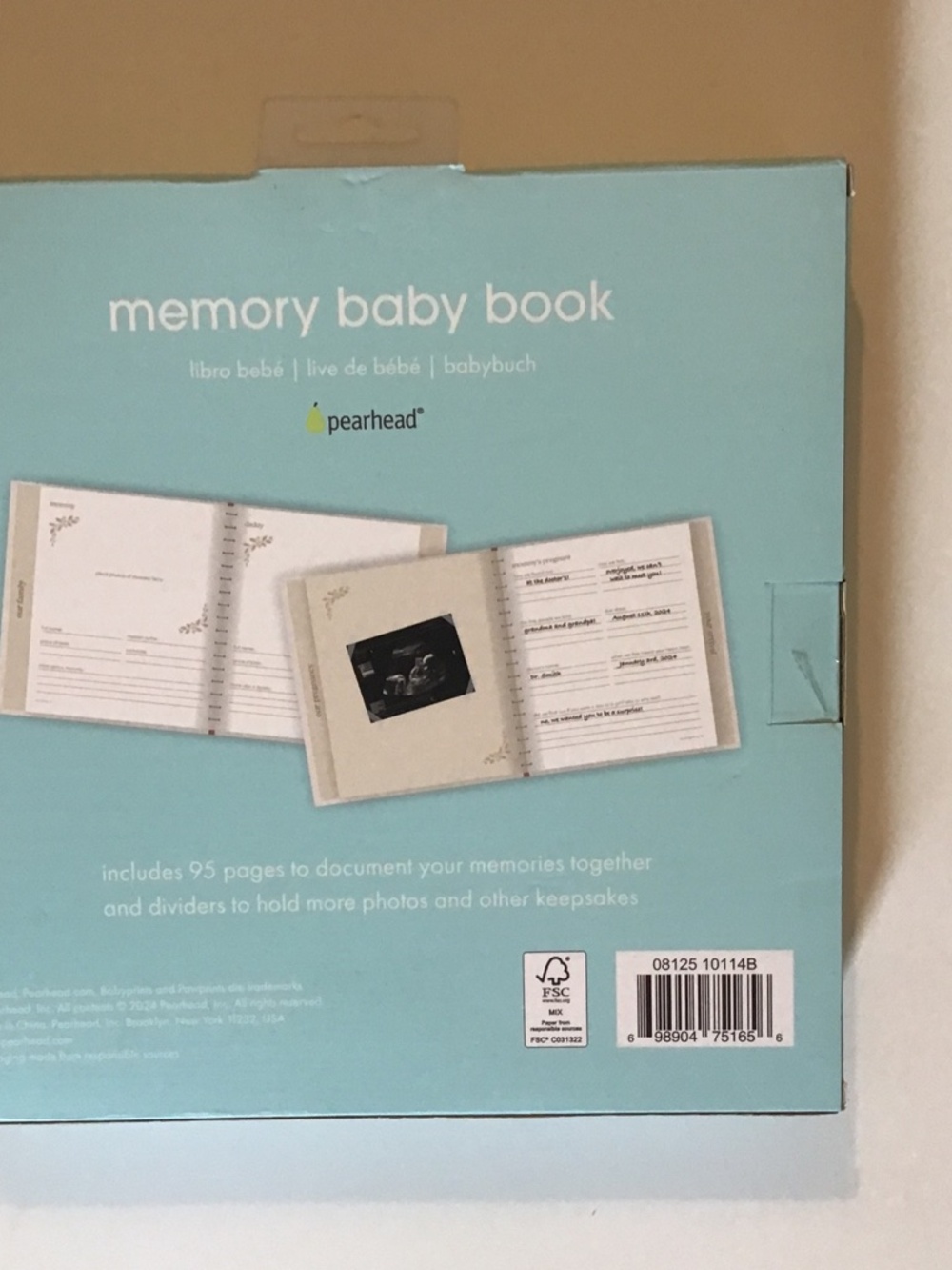 Memory Baby Book - Picture 2 of 3